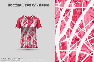 sport jersey en t-shirt sjabloon sport jersey ontwerp vector mockup.