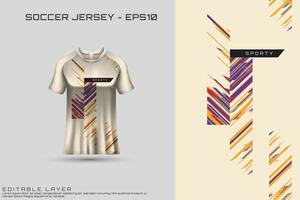 sport jersey en t-shirt sjabloon sport jersey ontwerp vector mockup.