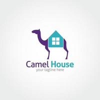 kameel logo vector ontwerp