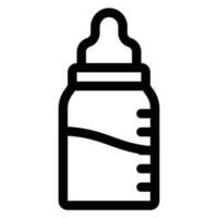 eenvoudig pictogram voor babyvoeding, bewerkbaar, 48 pixel vector