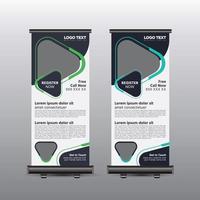 kinderen school toelating roll-up banner vector