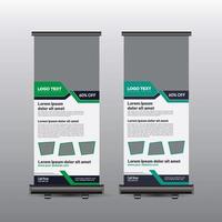 creatief onderwijs roll-up banner vector