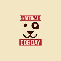nationale hondendag vectorontwerp vector