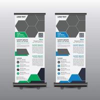 kinderen school onderwijs roll-up banner vector