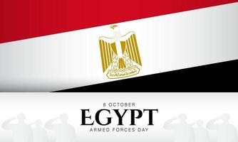 Egypte strijdkrachten dag achtergrond. vectorillustratie. vector