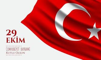 Republiek dag Turkije achtergrond. vector illustratie