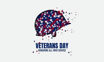 vectorillustratie van veteranen dag. vector