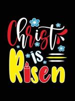 christus is opgestaan happy easter day typografie belettering t-shirt design vector