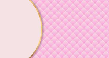 luxe achtergrond met roze gewatteerd ontwerp. roze luxe textuur. elegante leertextuur met diamantdecoratie. vector illustratie