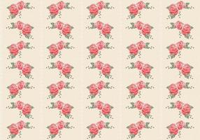 Retro Roses Seamless Pattern Vector