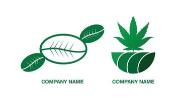 natuurlijk plantenlogo voor premium vectorzaken vector