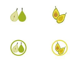 avocado vector sjabloonlogo