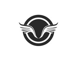 Falcon Wing Logo Template vector pictogram ontwerp