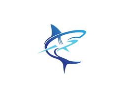 Shark vis dieren logo en symbolen vector