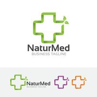 natuurlijk medisch logo-ontwerp vector