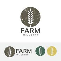 boerderij vector concept logo ontwerp