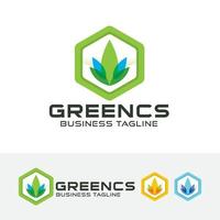 groen concept logo ontwerp vector