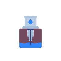 water boorgat vector pictogram op wit