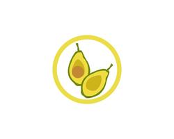 avocado vector sjabloonlogo