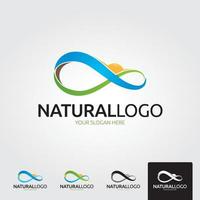 minimale natuurlijke logo logo sjabloon - vector