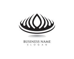 Kroon logo sjabloon vectorillustraties vector