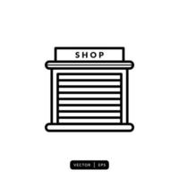 winkel pictogram vector - teken of symbool