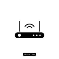 router pictogram vector - teken of symbool