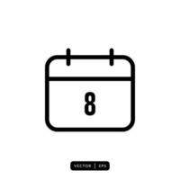 kalender pictogram vector - teken of symbool