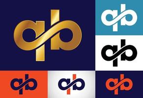 eerste monogram brief qb logo vector ontwerpsjabloon. qb brief logo ontwerp