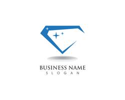 Diamant logo symbool vector sjabloonpictogram