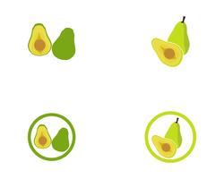 avocado vector sjabloonlogo