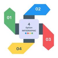 een kleurrijk infographic icoon in bewerkbaar ontwerp vector