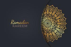 ramadam kareem achtergrond met mandala ornamenten. vector