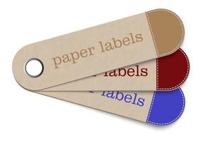 papieren label vector