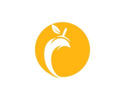 Mango in vlakke stijl mango logo mango pictogram vector afbeelding