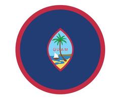 guam vlag nationaal oceanië embleem pictogram vector illustratie abstract ontwerp element