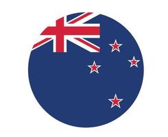 nieuw-zeeland vlag nationaal oceanië embleem pictogram vector illustratie abstract ontwerp element