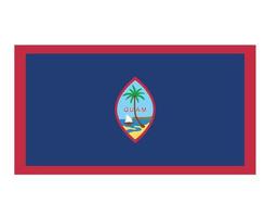 guam vlag nationaal oceanië embleem symbool pictogram vector illustratie abstract ontwerp element