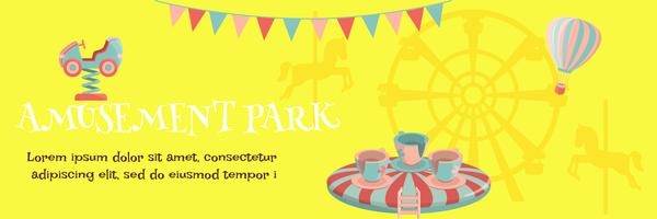 pretpark poster vector