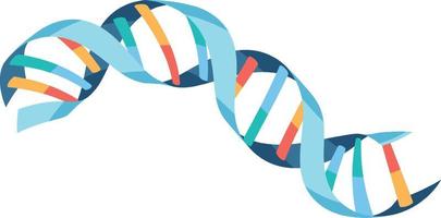DNA-helix symbool geïsoleerd op een witte achtergrond vector