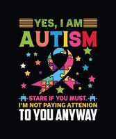 ja, ik ben autisme vector