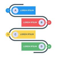 chronologisch diagram plat pictogramontwerp vector