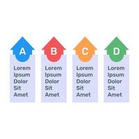 stap labels infographic pictogram in plat ontwerp vector