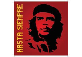 che guevara hasta siempre vector