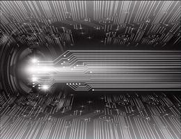 cyber circuit toekomstige technologie concept achtergrond vector