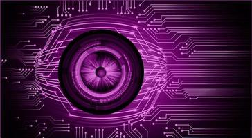 eye cyber circuit toekomstige technologie concept achtergrond vector