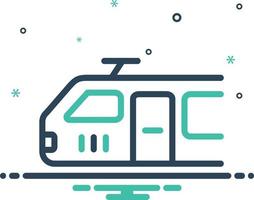 mixpictogram voor elektrische motor vector