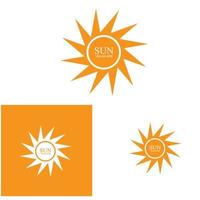 zon vector illustratie pictogram logo sjabloon