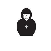 hacker pictogram logo vector achtergrond