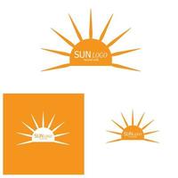 zon vector illustratie pictogram logo sjabloon